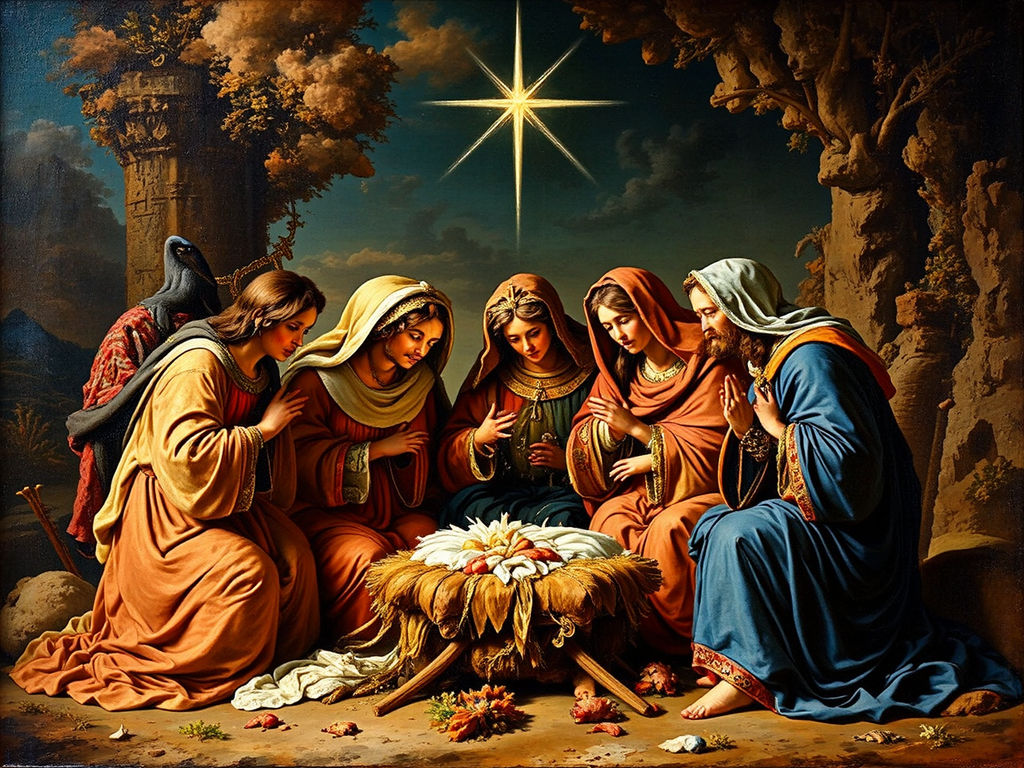 Three kings visit a