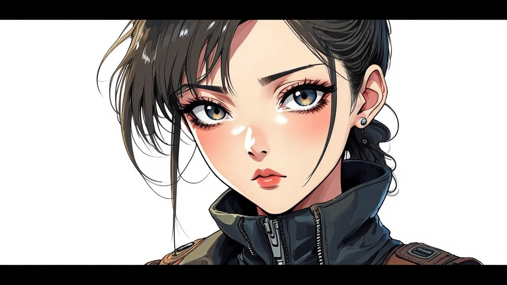 Anime girl in pilot
