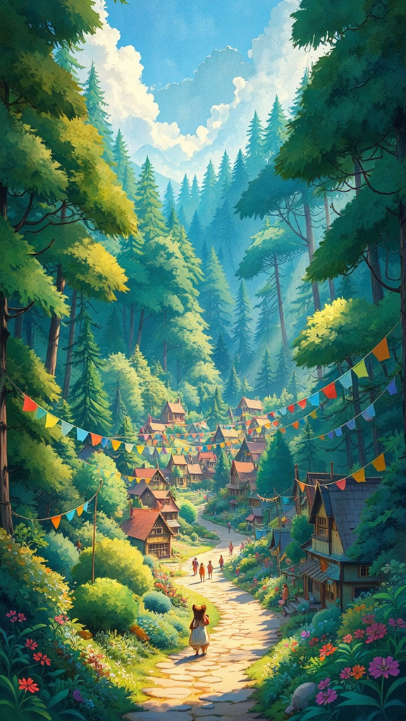 A village in a