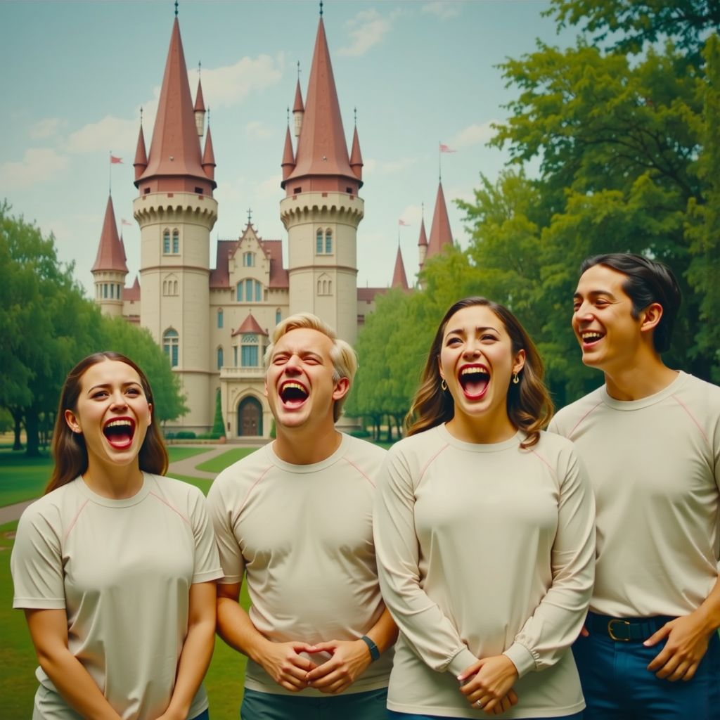 Group of friends laughing