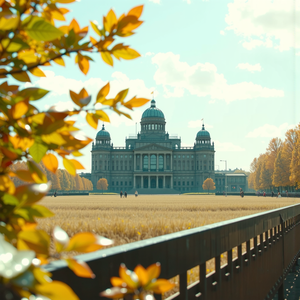 A futuristic Chernobyl landscape