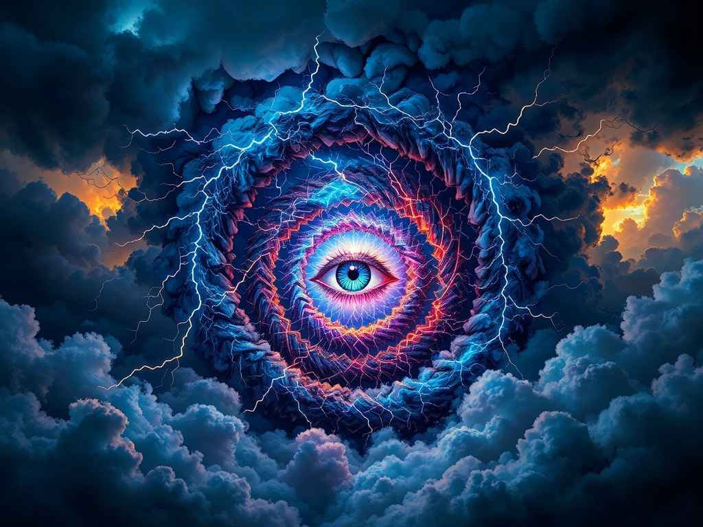 Spiral of light in