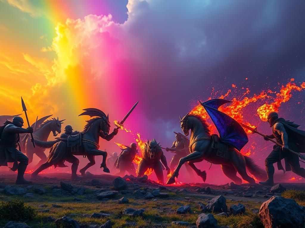 Vibrant Colors Unite in