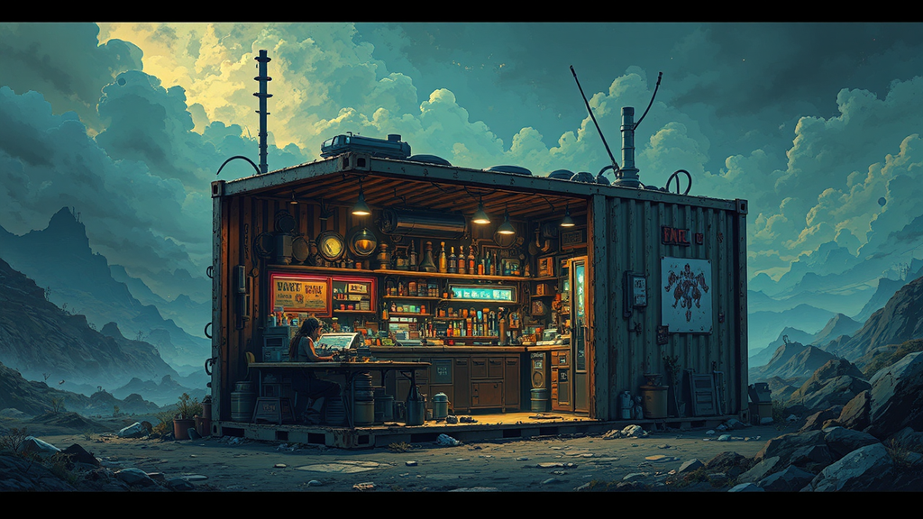 A sci-fi junkshop in