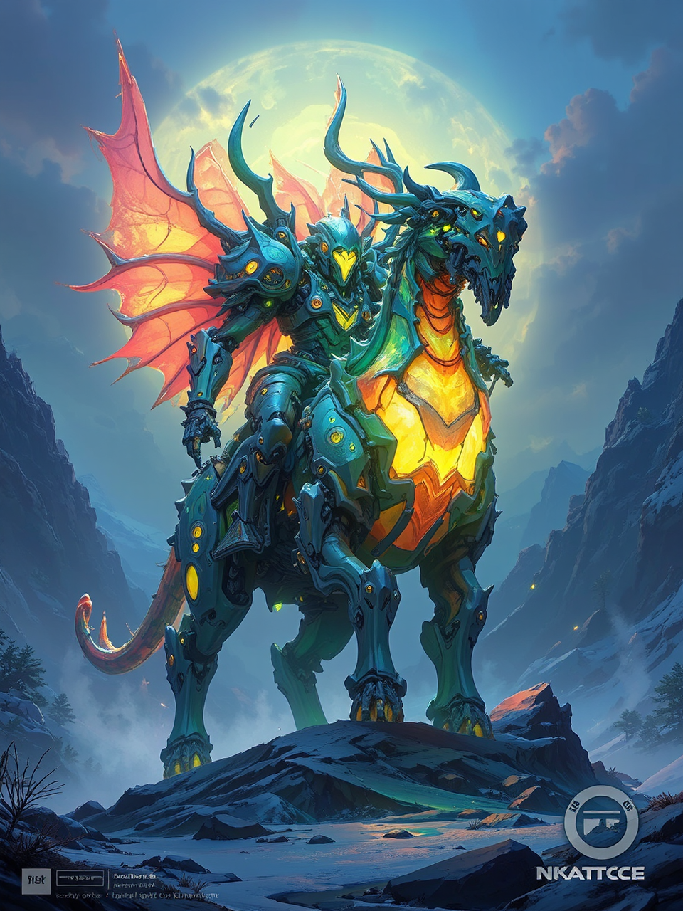Bioluminescent epic mechanostriders.