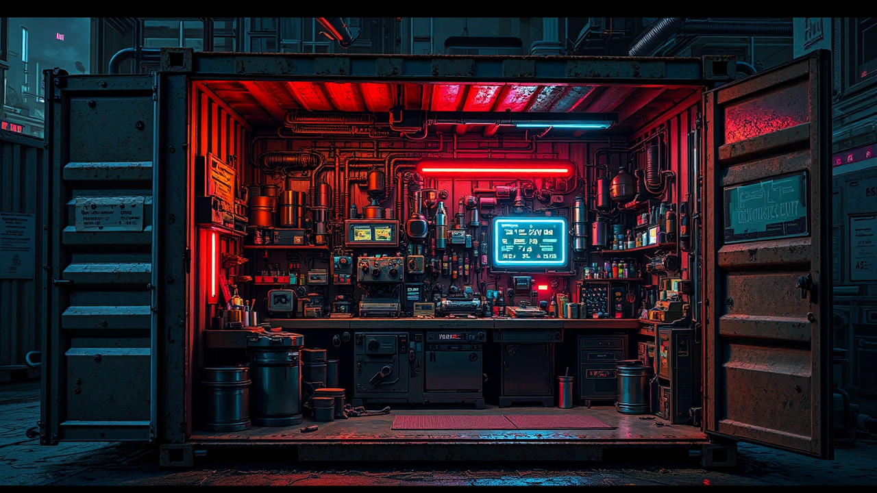 Small sci-fi machine shop