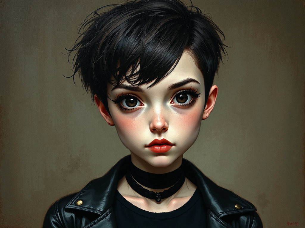 A young girl with