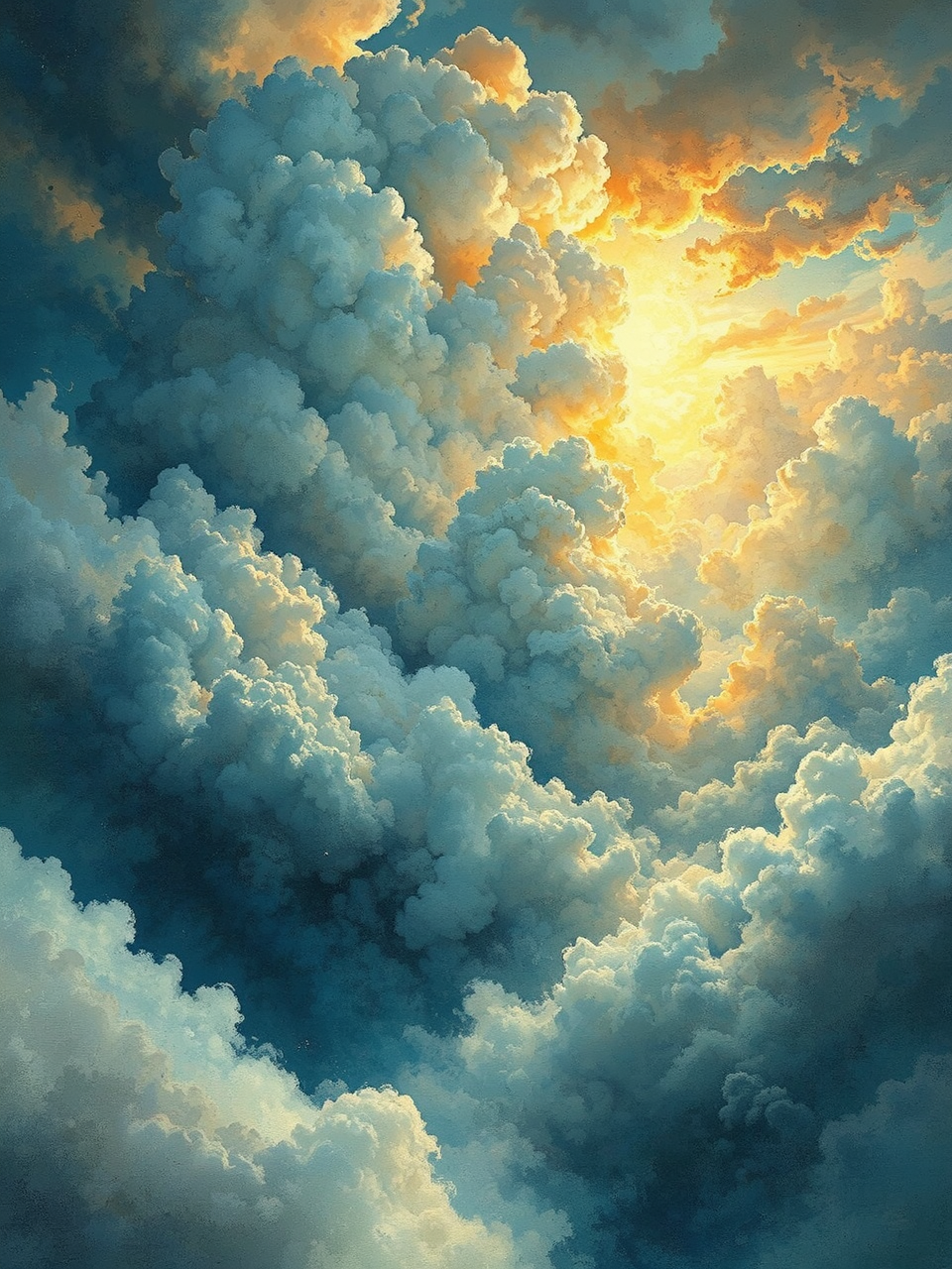 Dramatic clouds in a