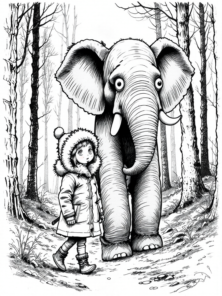 A young girl walks
