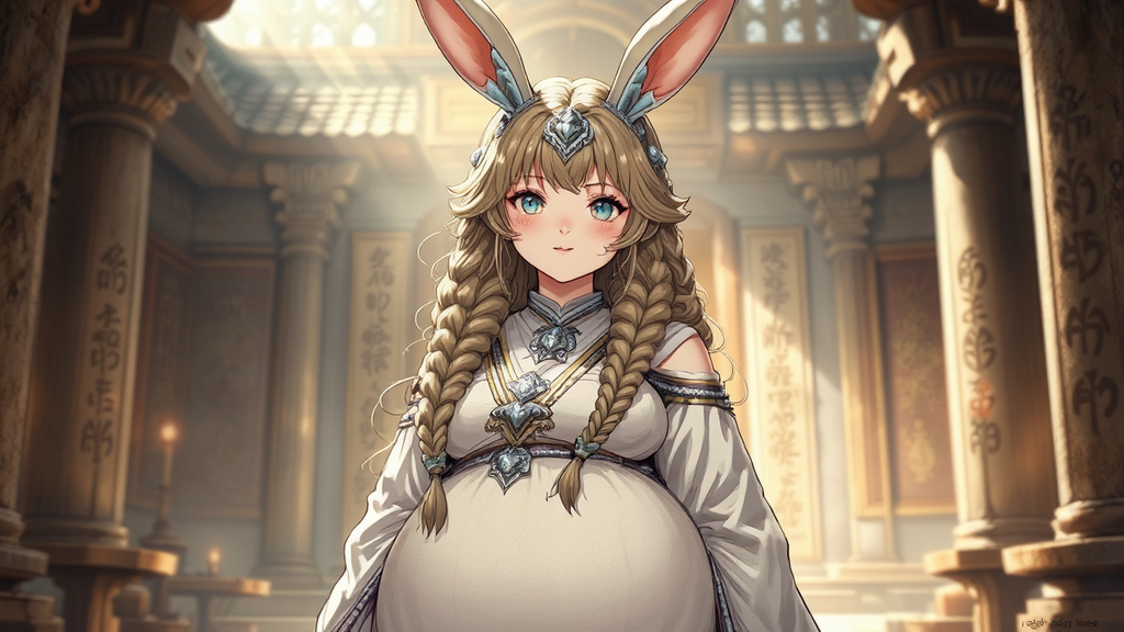 Priestess in a temple