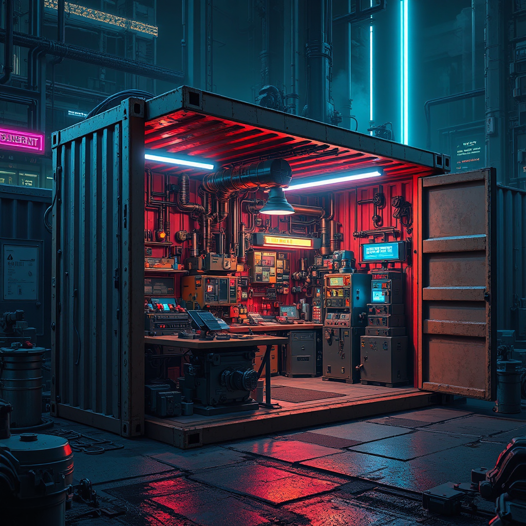Small sci-fi machine shop