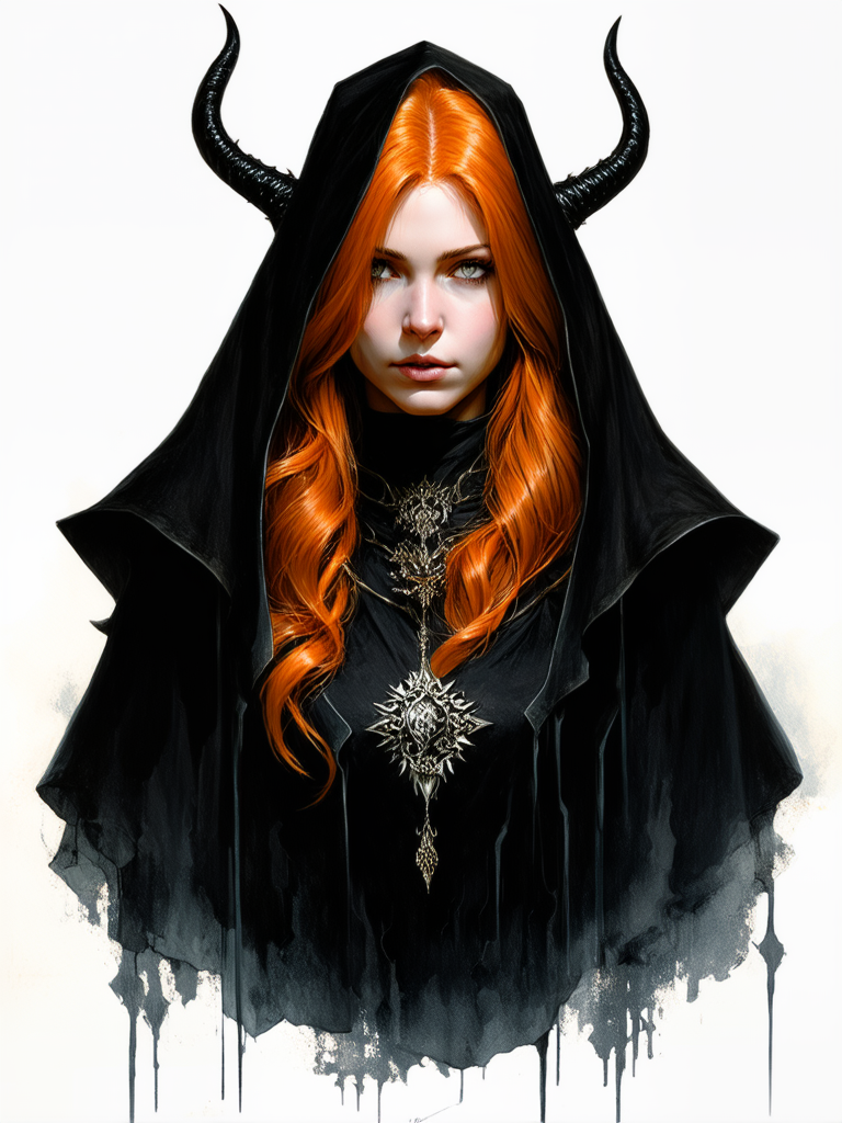 Female figure in dark