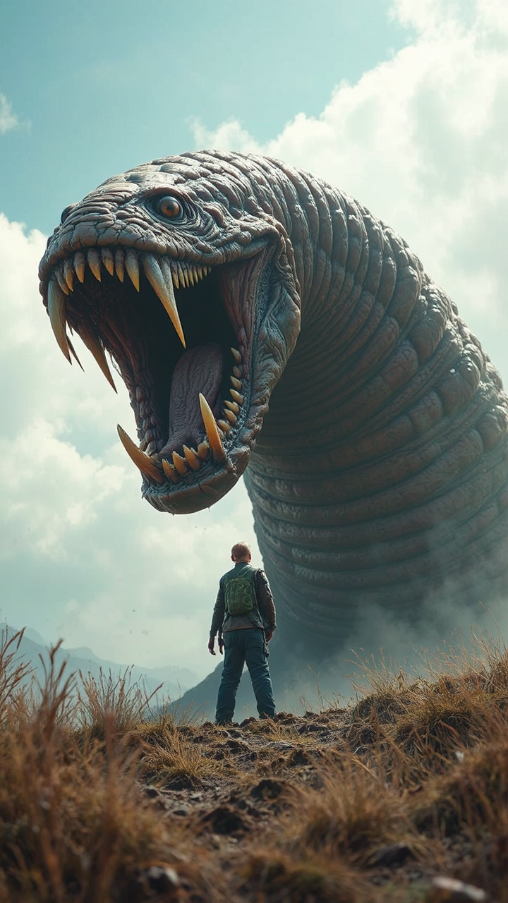 A large, realistic film-style