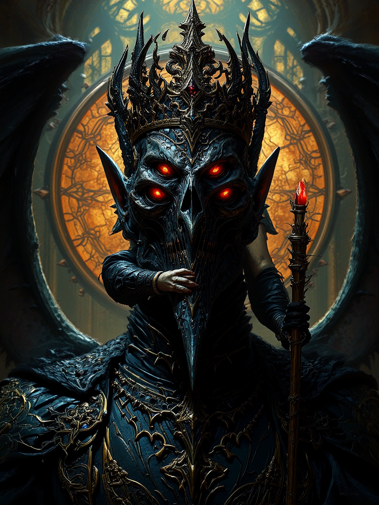 Byzantine-inspired aristocratic figure in