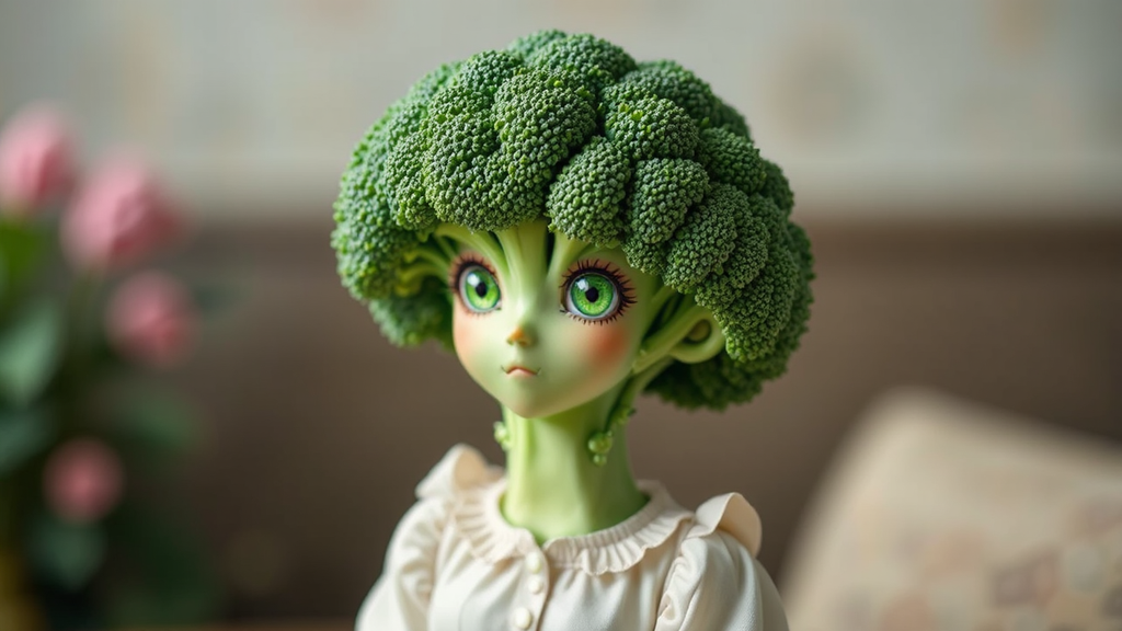 Broccoli figure in dynamic