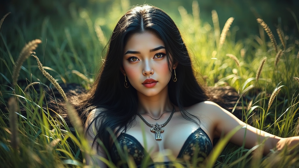 Asian Valkyrie portrait in
