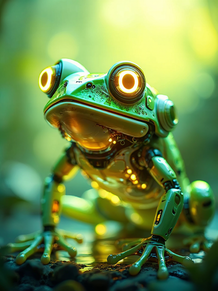 A biomechanical cyberfrog with