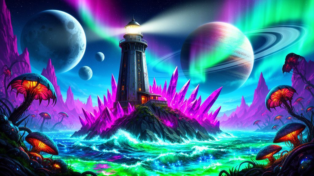 lighthouse on an alien
