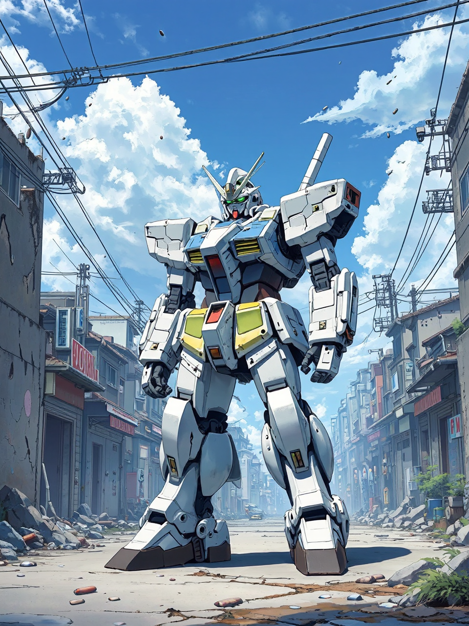 Gundam mech in Japanese