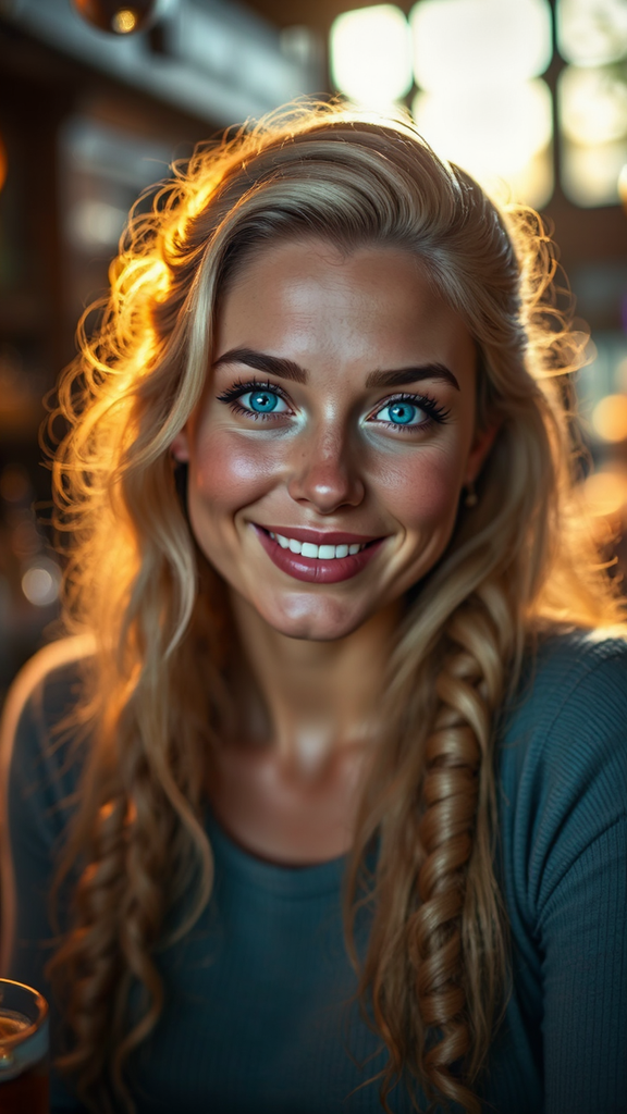 Midwestern woman smiling in