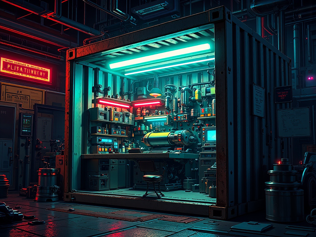Small sci-fi machine shop