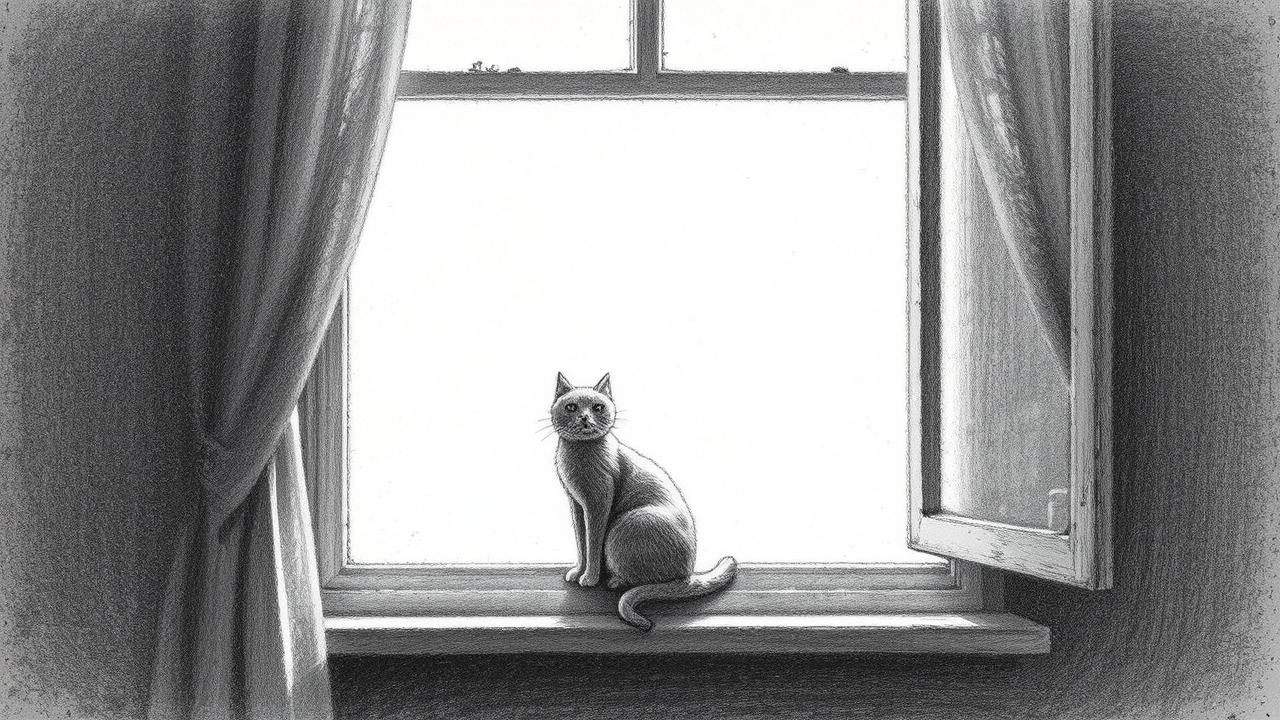 Pencil drawing of a