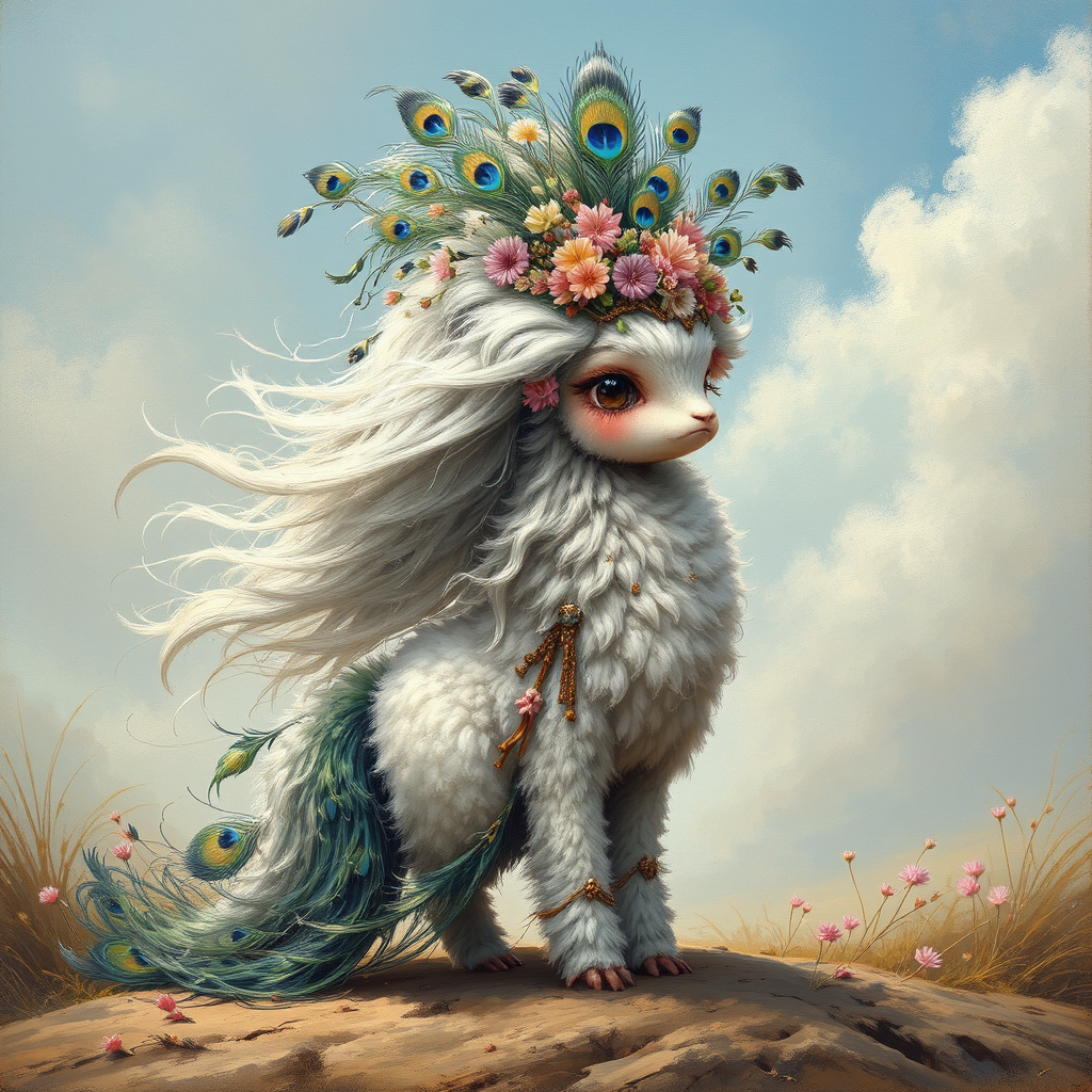 Cute hybrid creature with