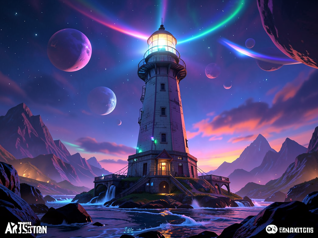 lighthouse on an alien