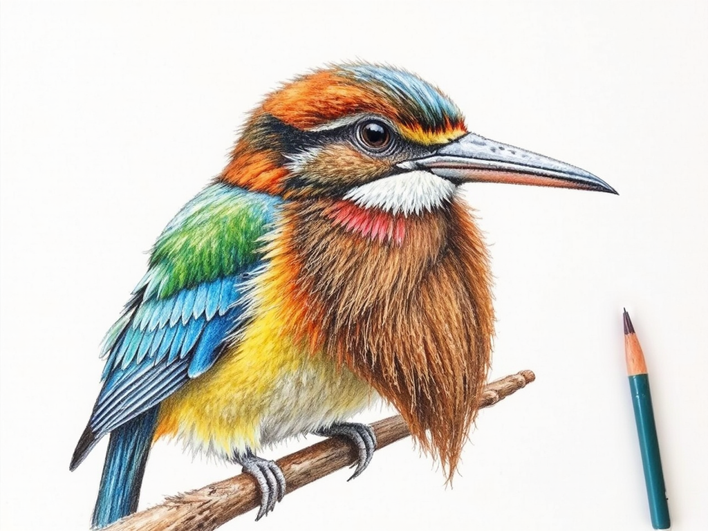 A color pencil drawing