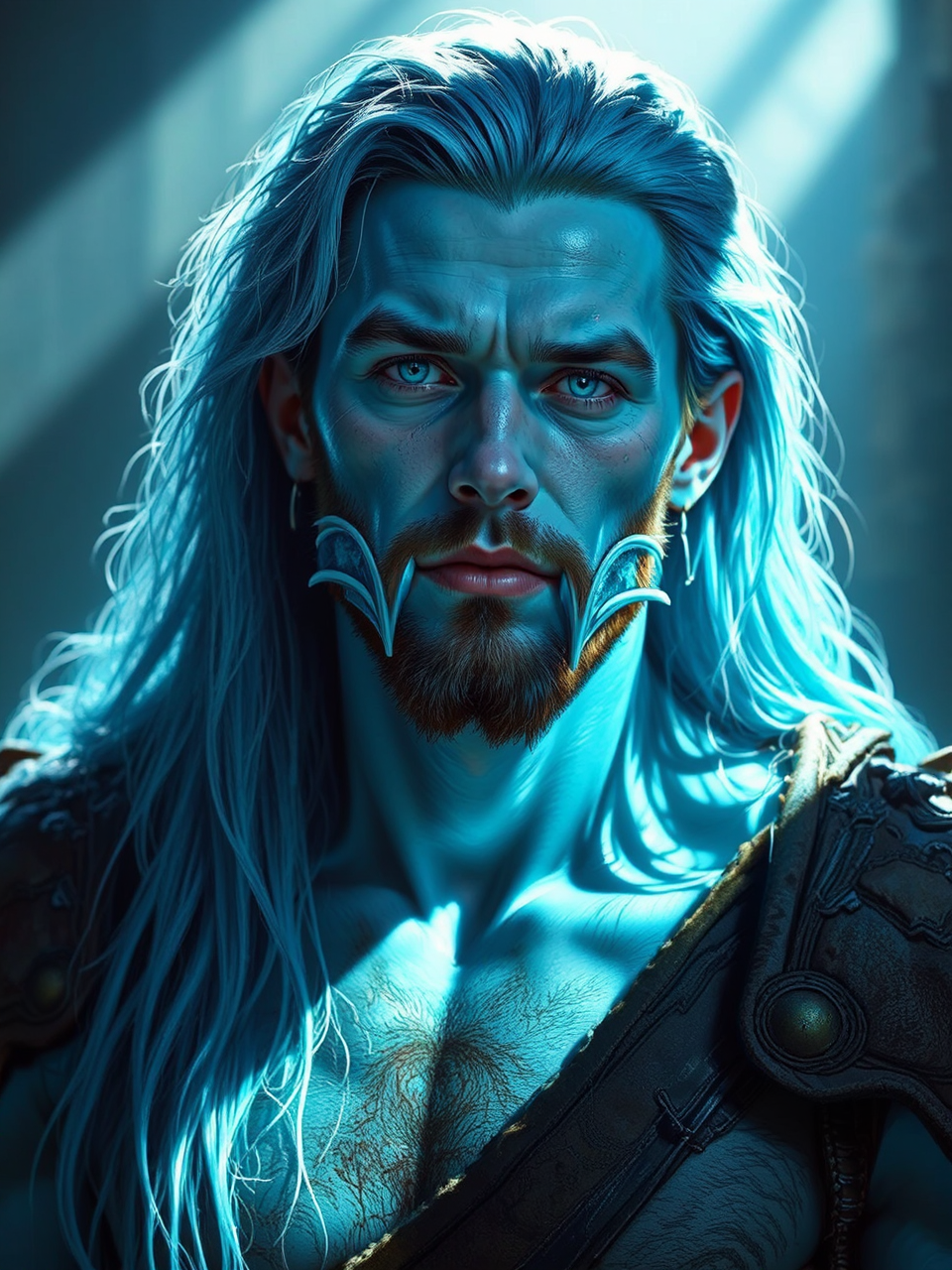 Humanoid male with aquatic