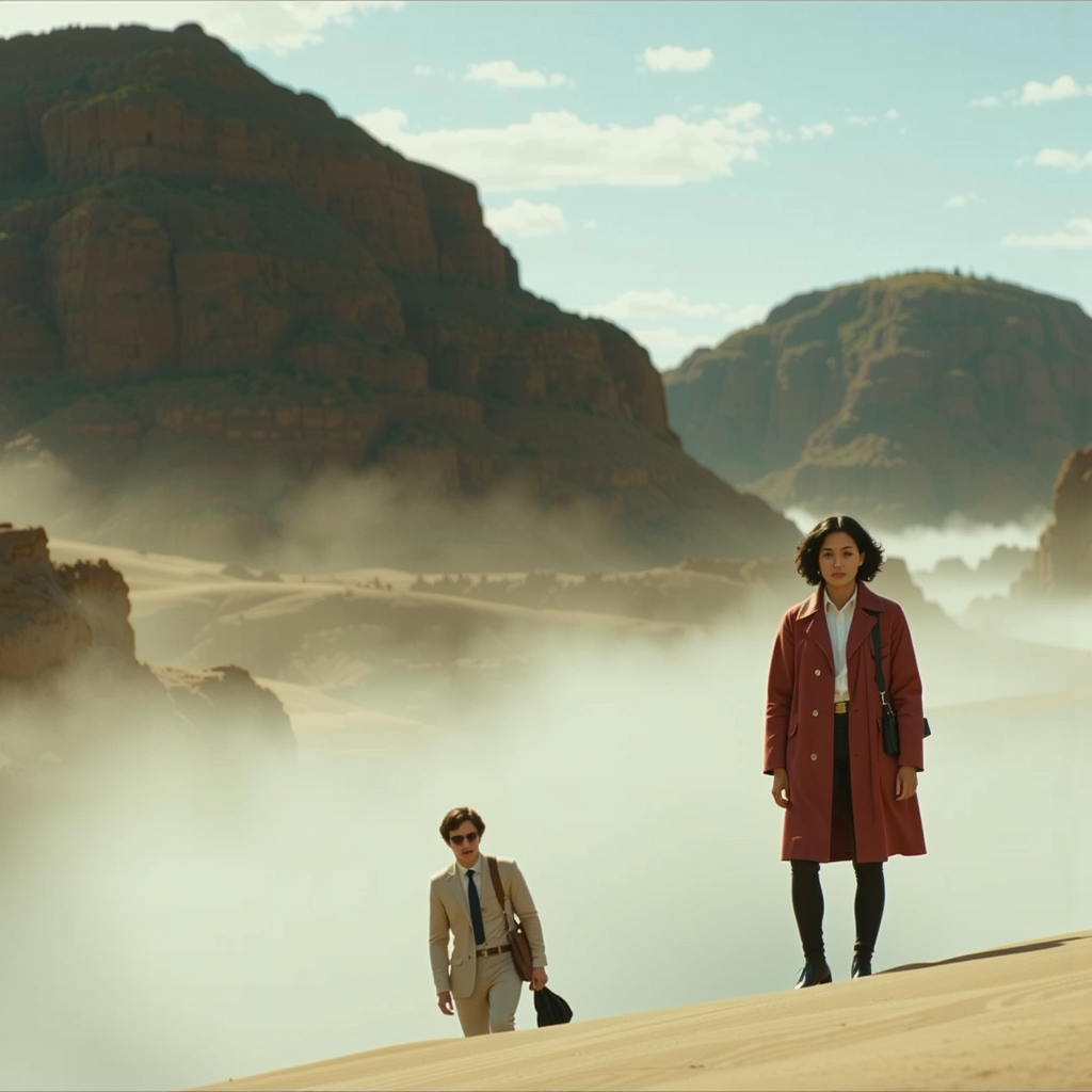 Matte painting of a