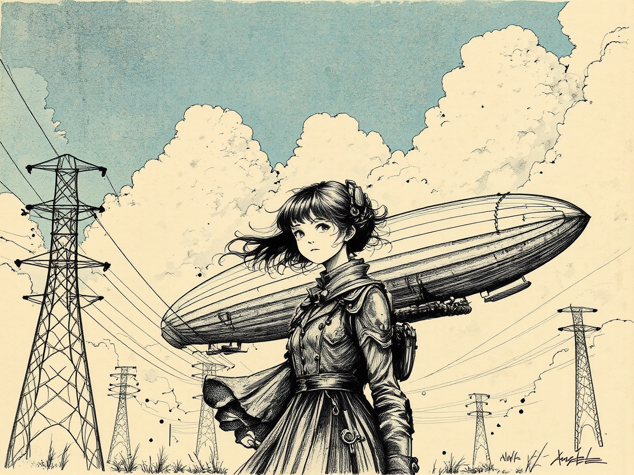 Young girl in early
