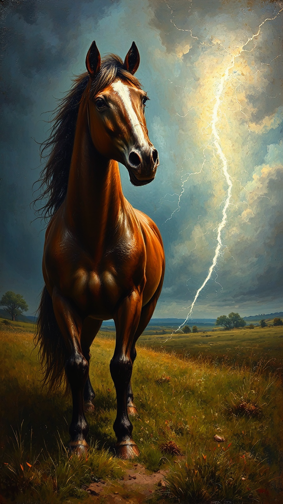 A horse in a
