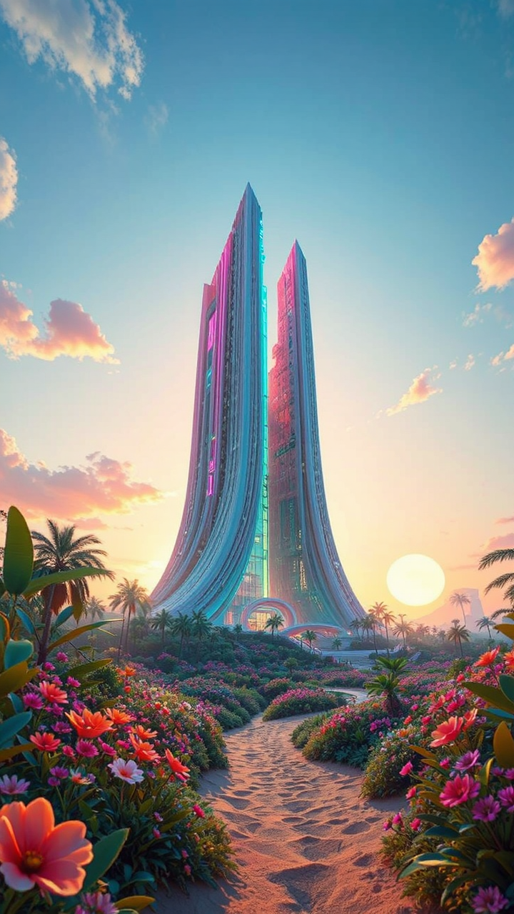 Building in a futuristic