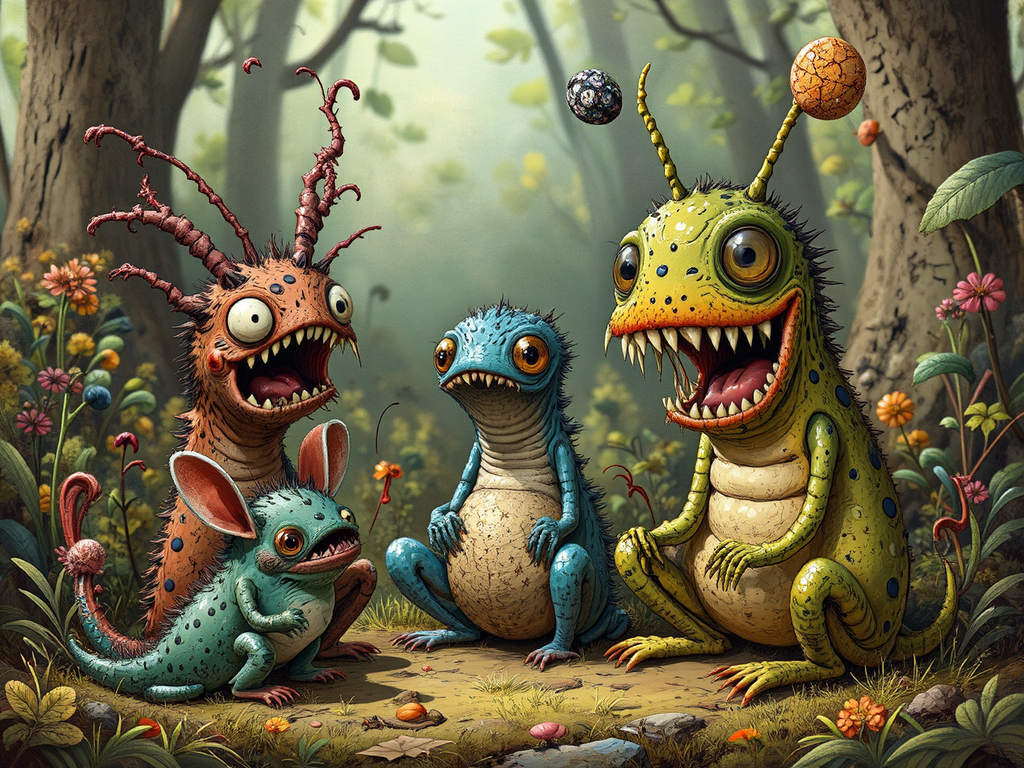 Small, strange sea creatures
