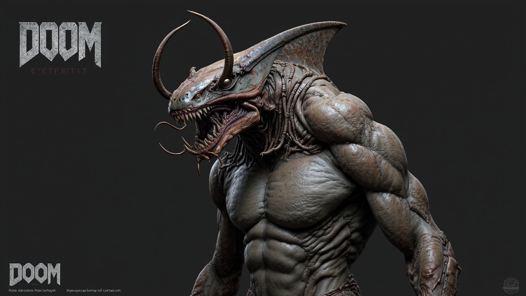 Monstrous creature with chiroptera