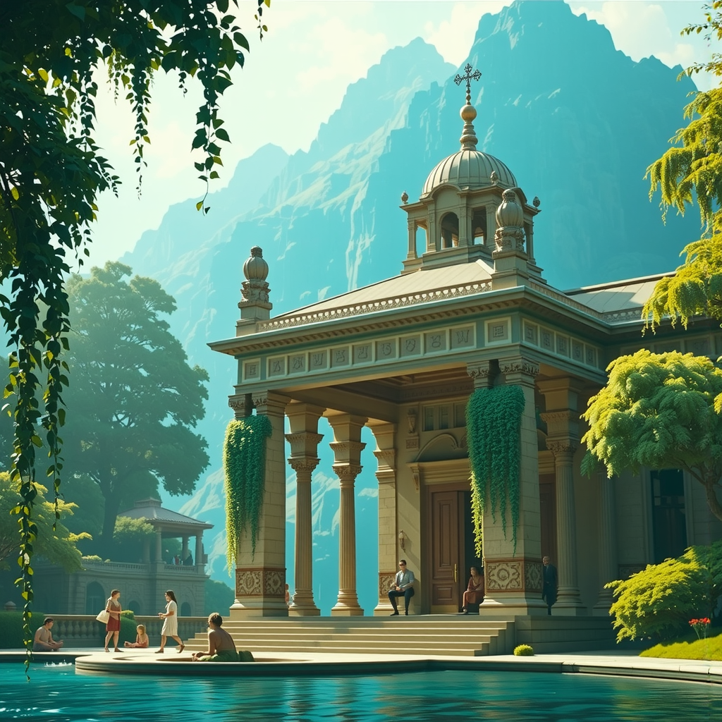 Ancient temple by a
