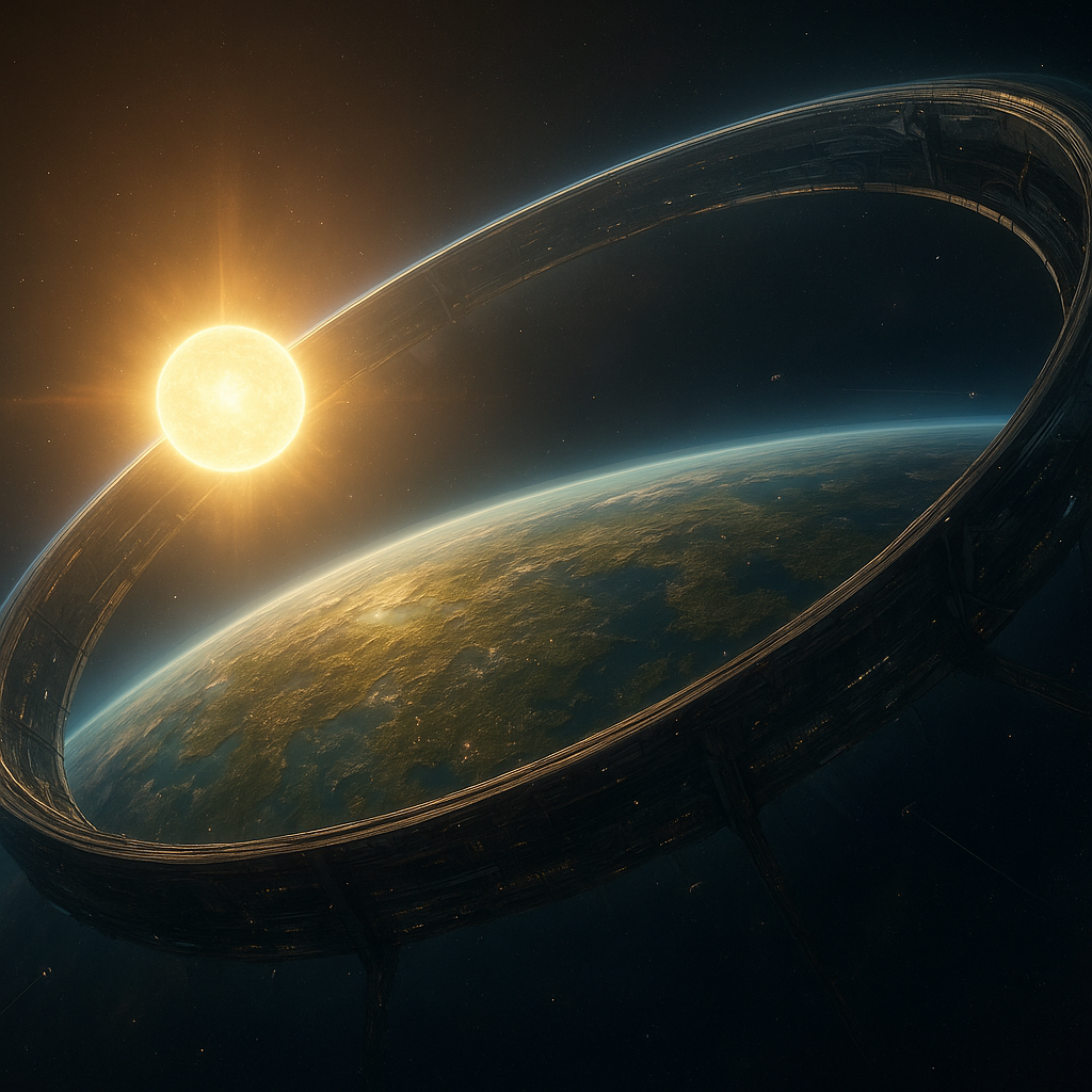 a ringworld around a star