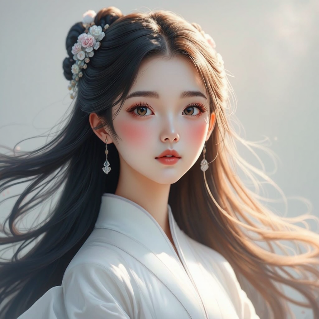 Beautiful young Asian female