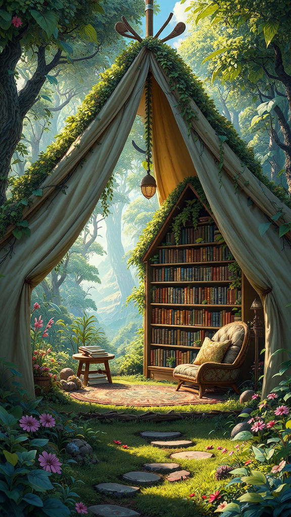 Cozy library inside a