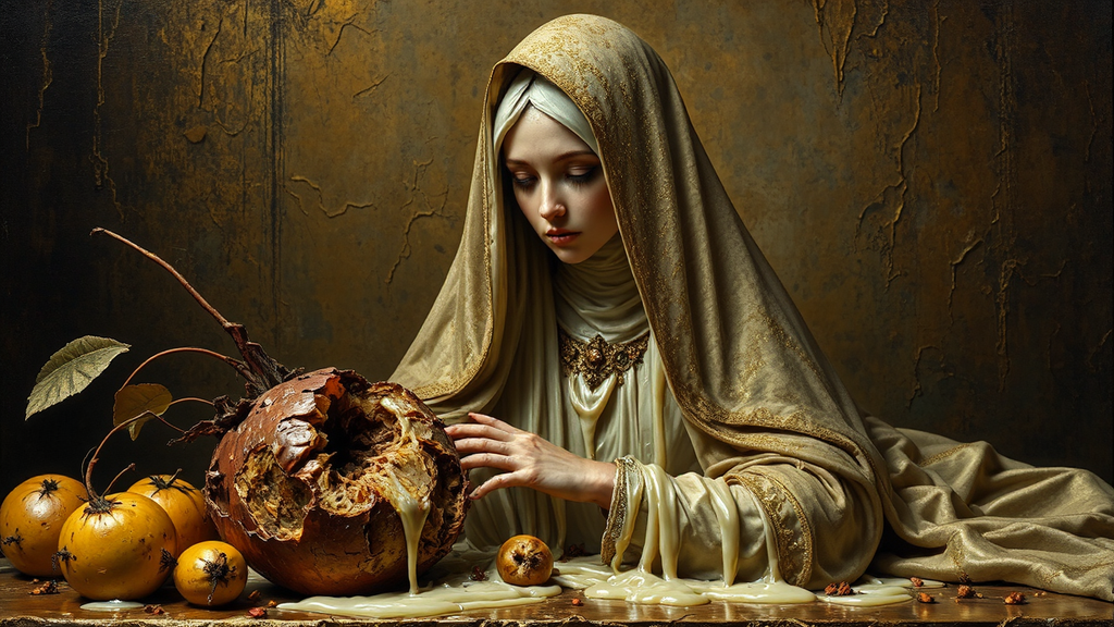 Veiled Lady with Rotten