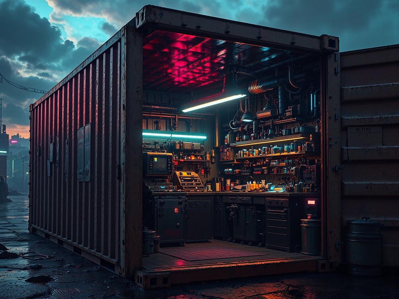 Small sci-fi shop in