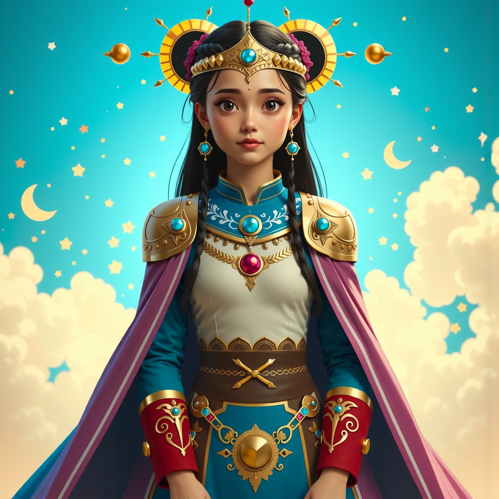 Cute girl in medieval