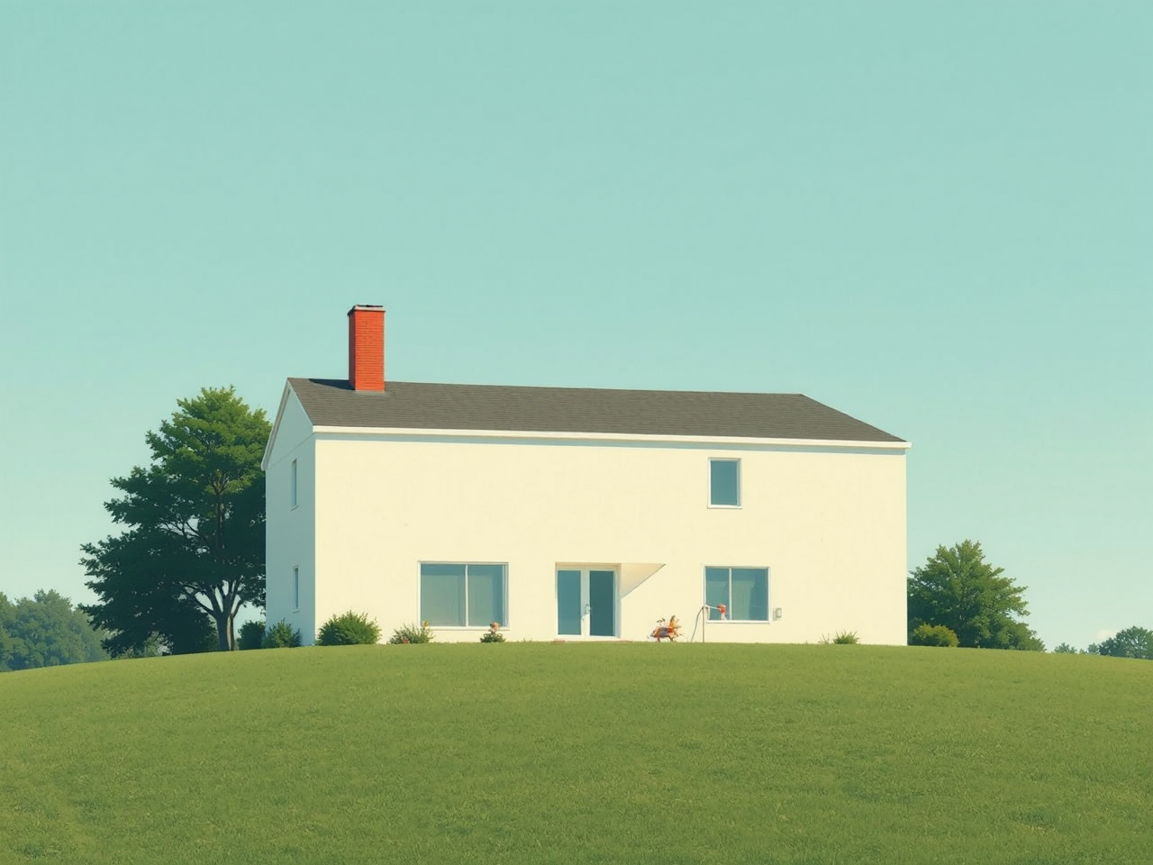 Simple summer house with