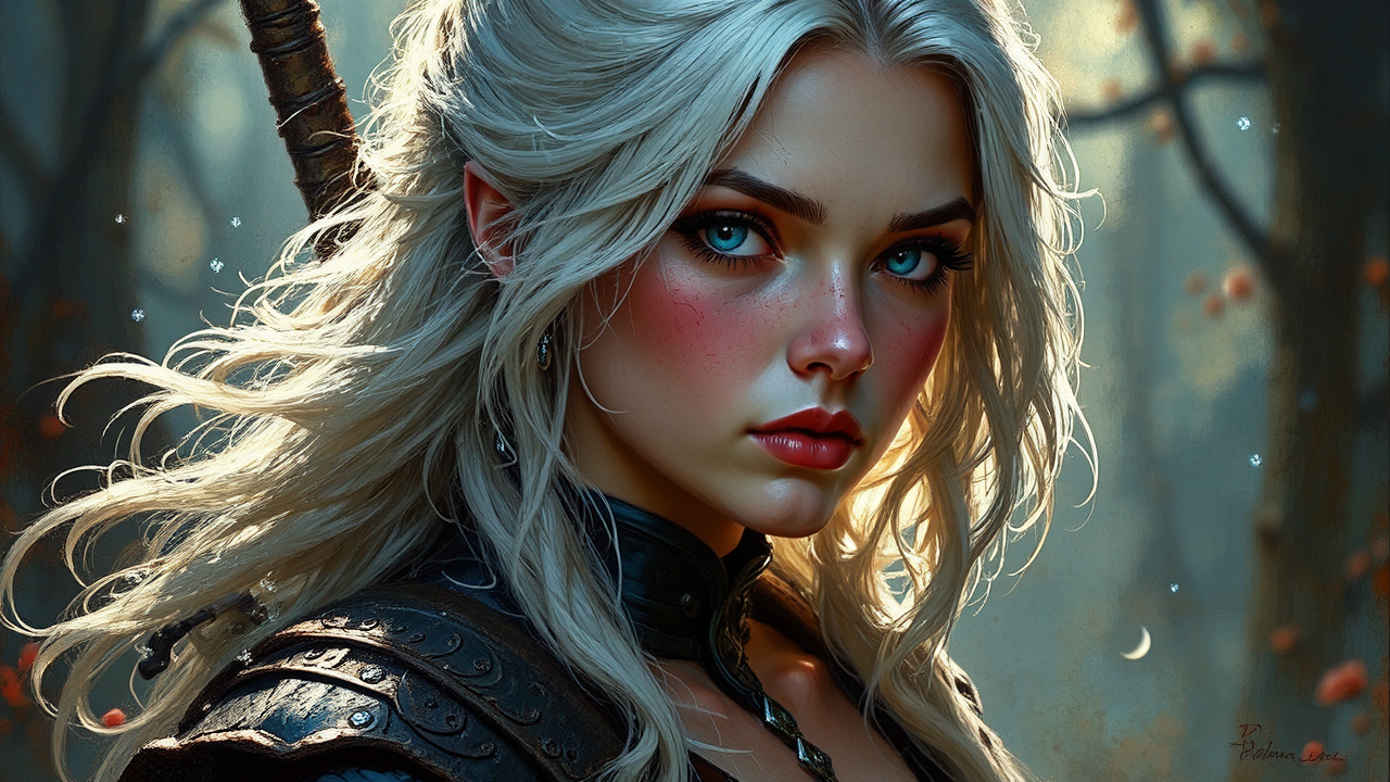 A young girl in