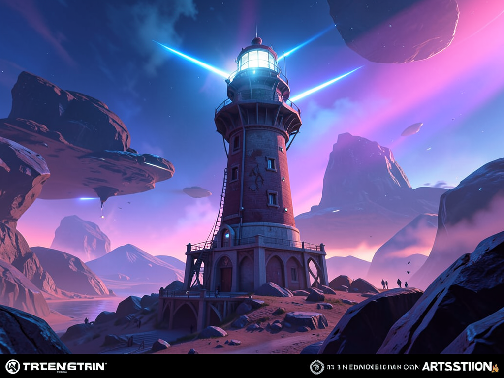 lighthouse on an alien