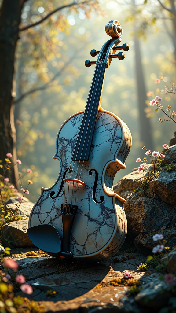 A violin made of