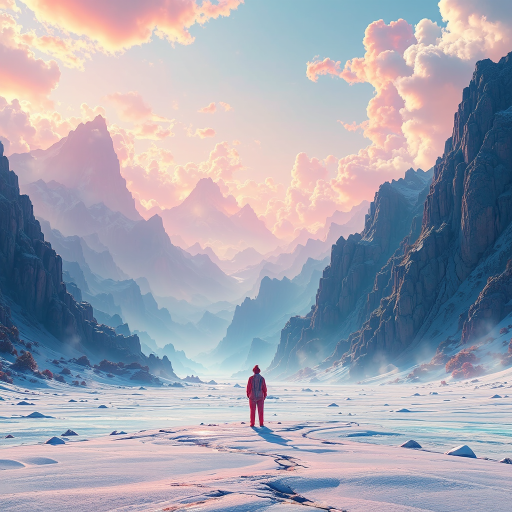 Infinite landscape with realistic