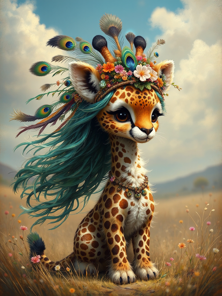 Fluffy creature with tribal