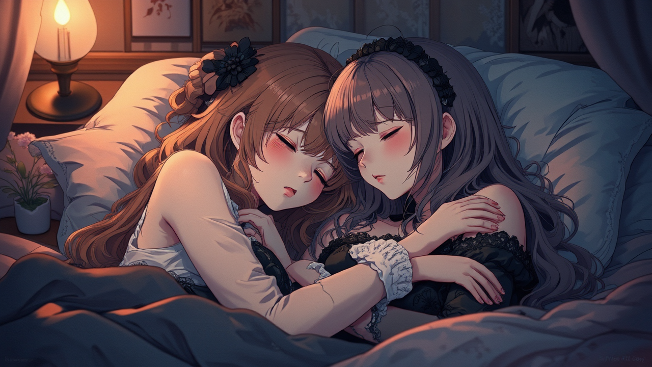 Girls sleeping in a